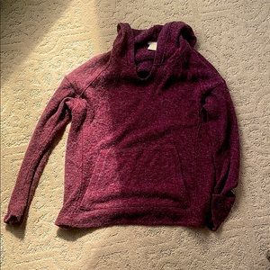 Girls red sweatshirt never warn!